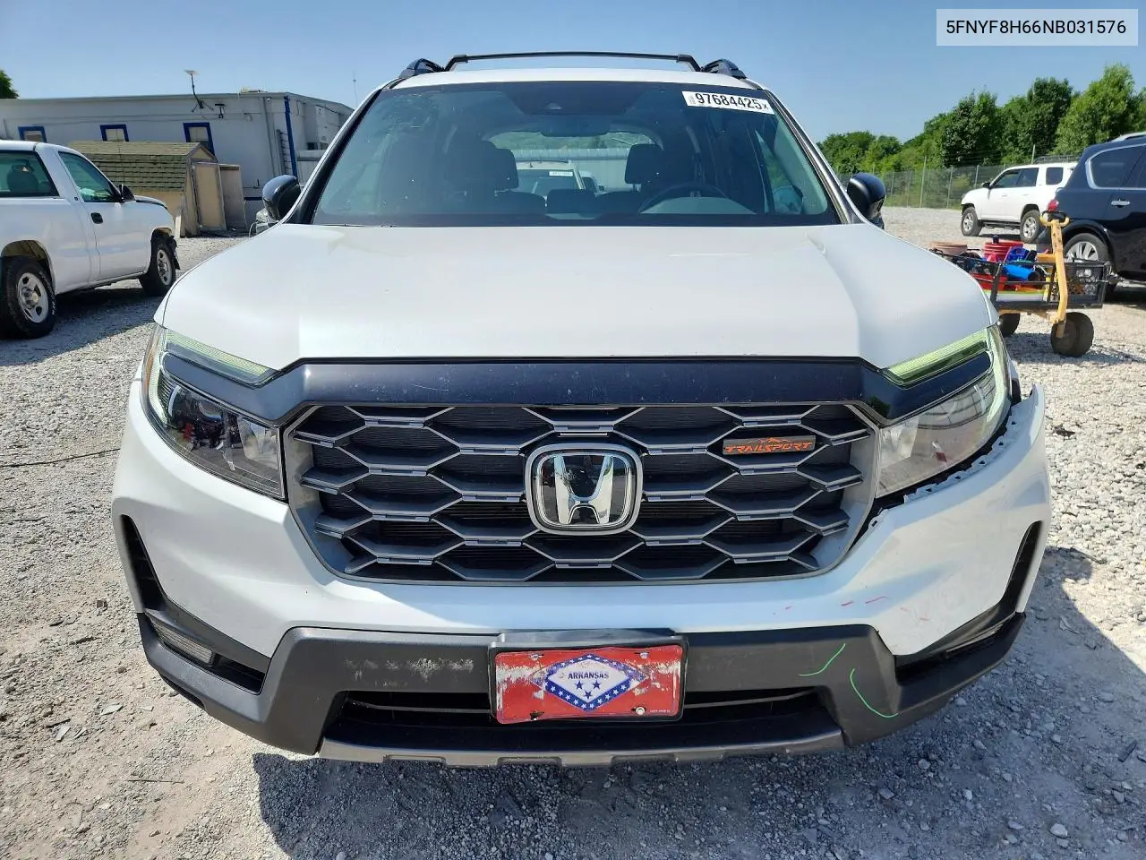 2022 Honda Passport Trail Sport VIN: 5FNYF8H66NB031576 Lot: 97684425