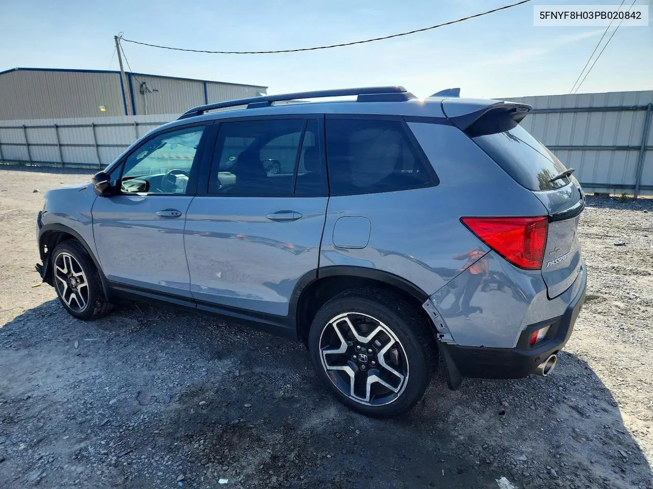 2023 Honda Passport Elite VIN: 5FNYF8H03PB020842 Lot: 55327196