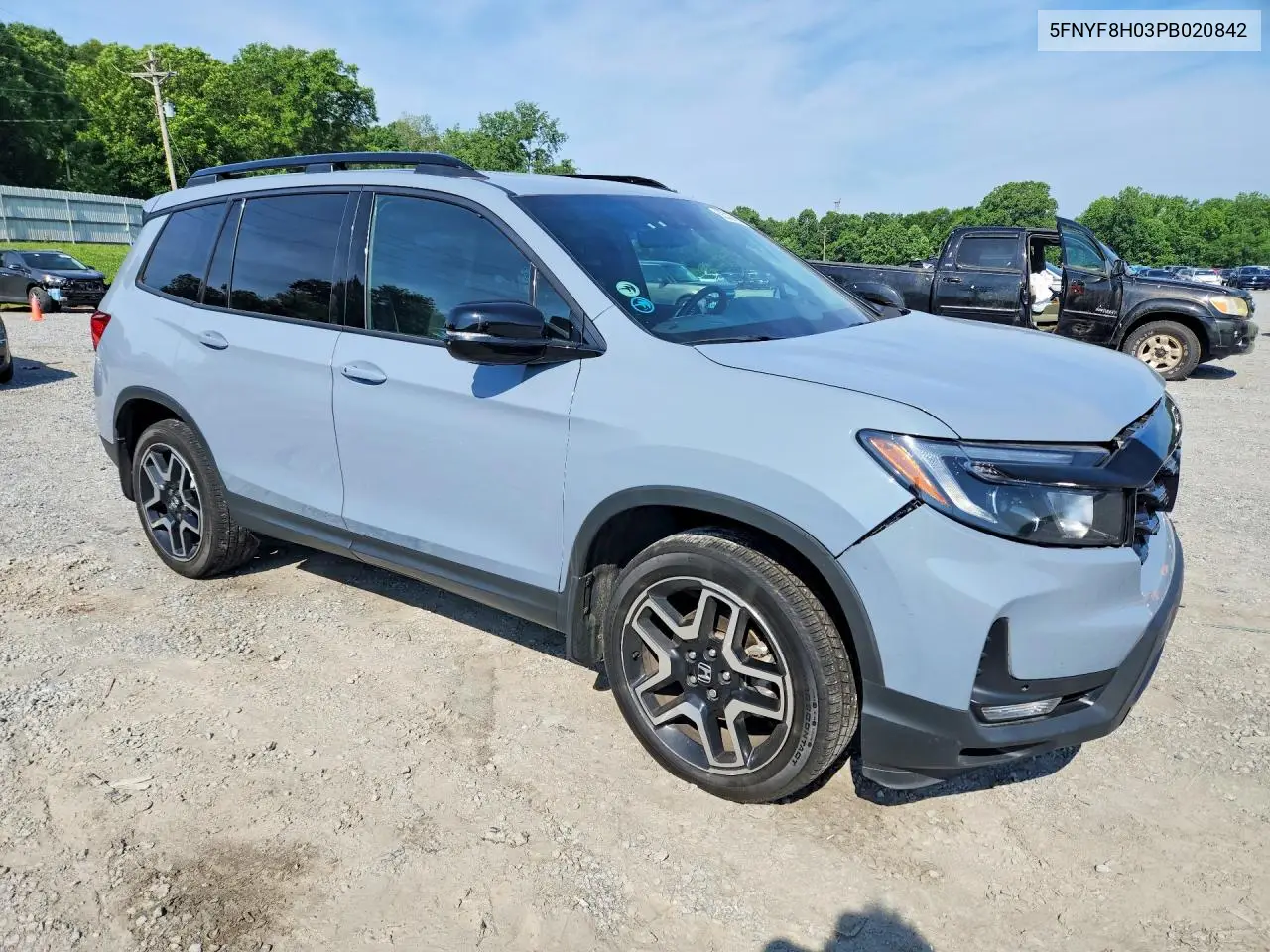 2023 Honda Passport Elite VIN: 5FNYF8H03PB020842 Lot: 55327196