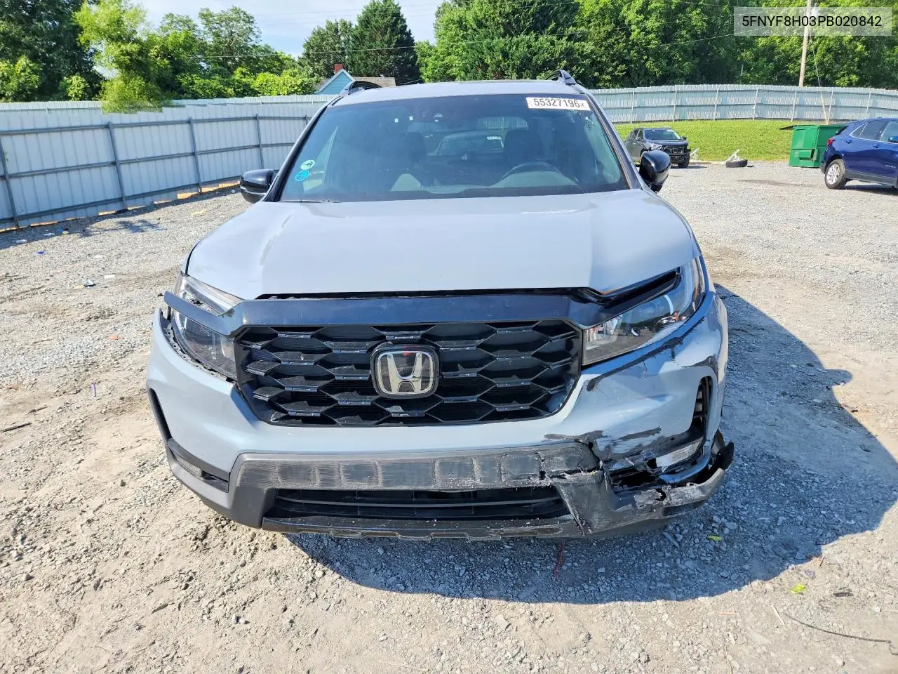 2023 Honda Passport Elite VIN: 5FNYF8H03PB020842 Lot: 55327196