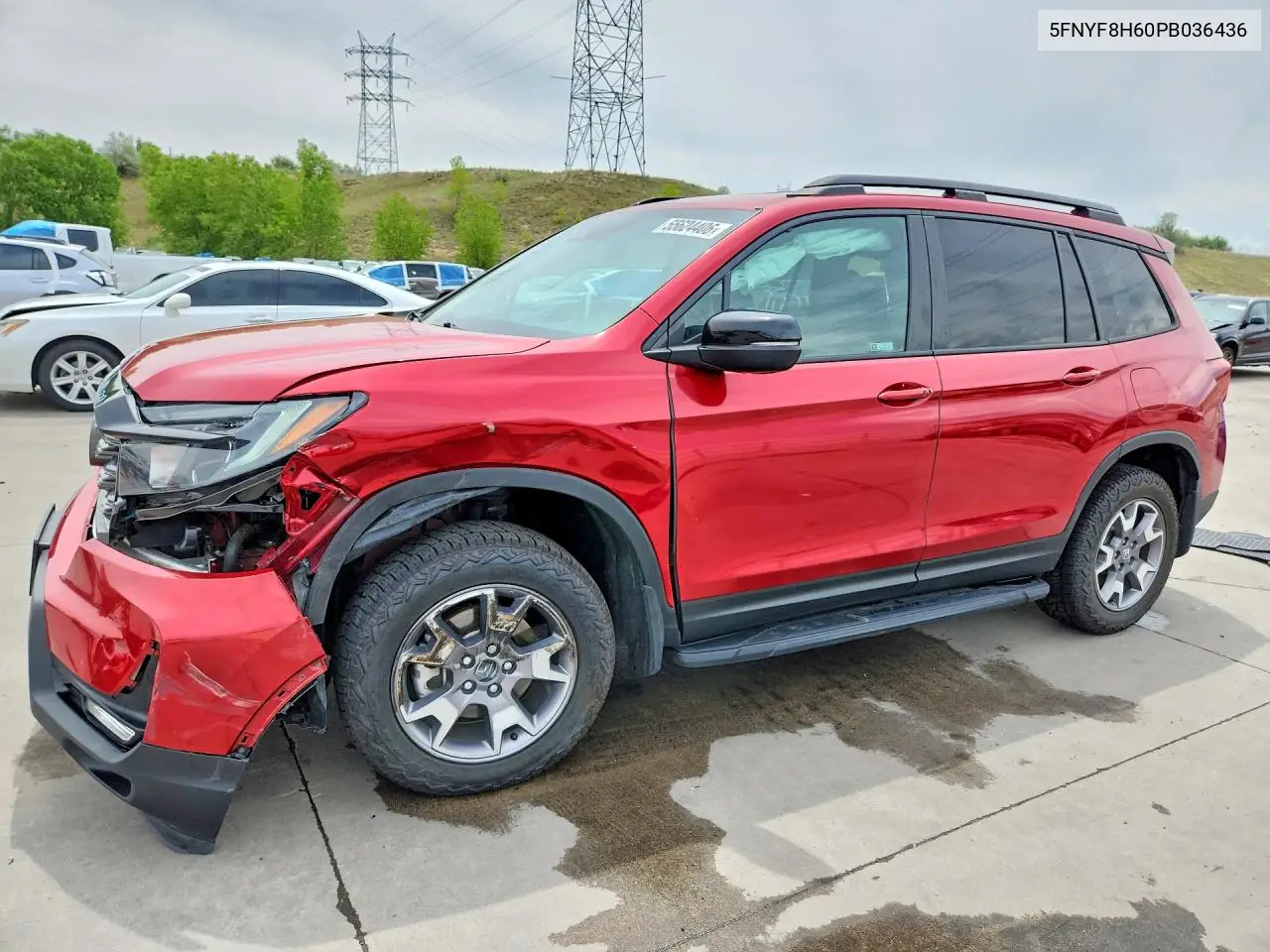 2023 Honda Passport Trail Sport VIN: 5FNYF8H60PB036436 Lot: 55624406