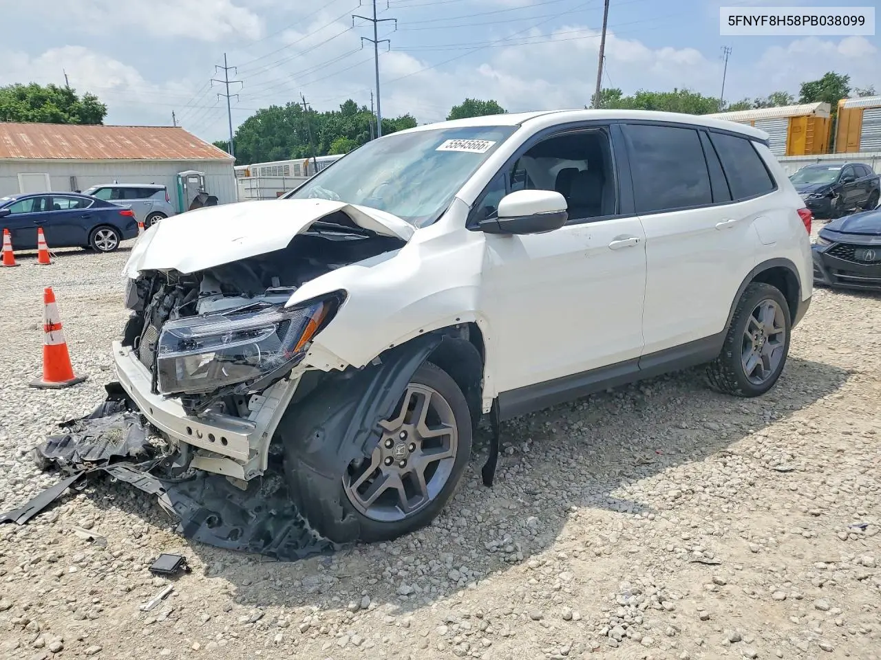 2023 Honda Passport Exl VIN: 5FNYF8H58PB038099 Lot: 55645666