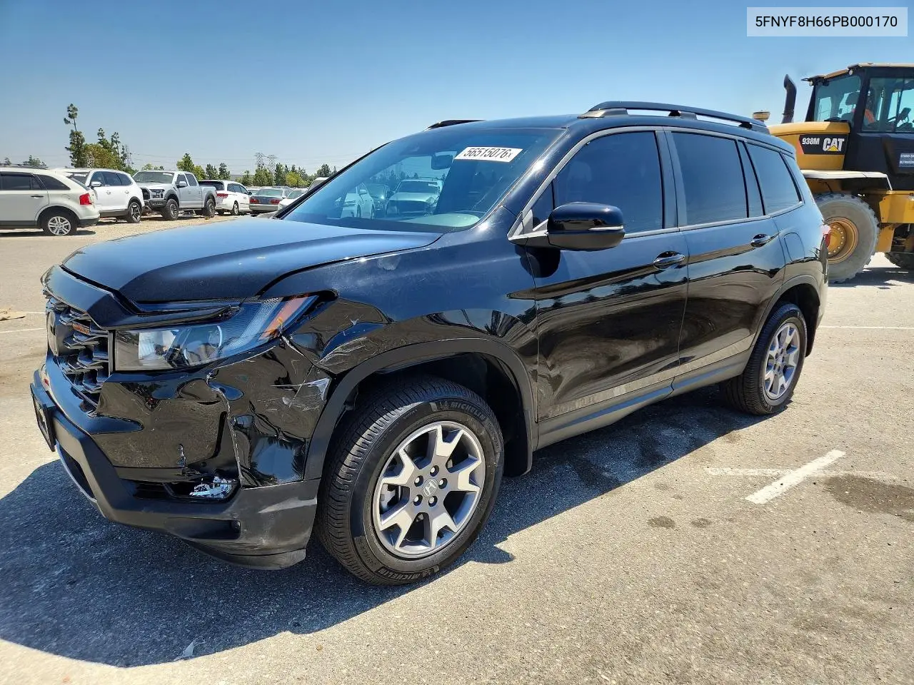 2023 Honda Passport Trail Sport VIN: 5FNYF8H66PB000170 Lot: 56515076