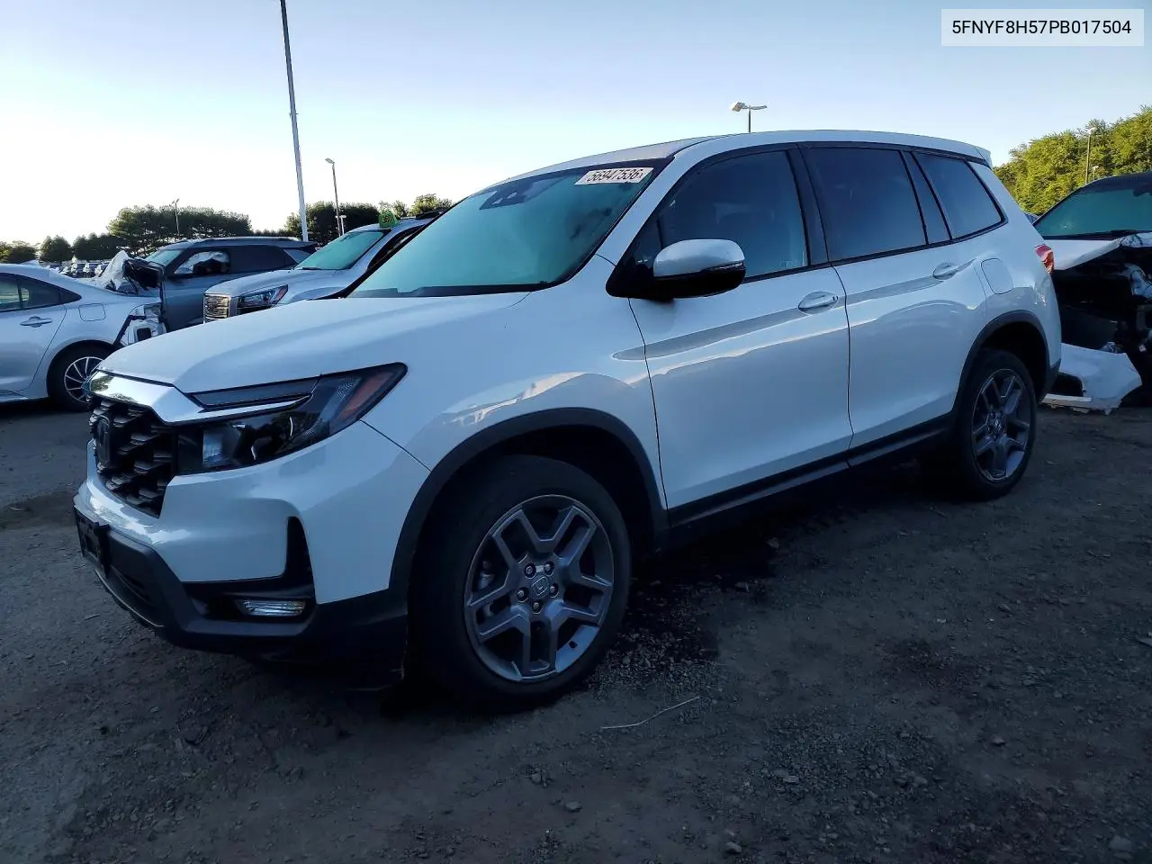 2023 Honda Passport Exl VIN: 5FNYF8H57PB017504 Lot: 56947536