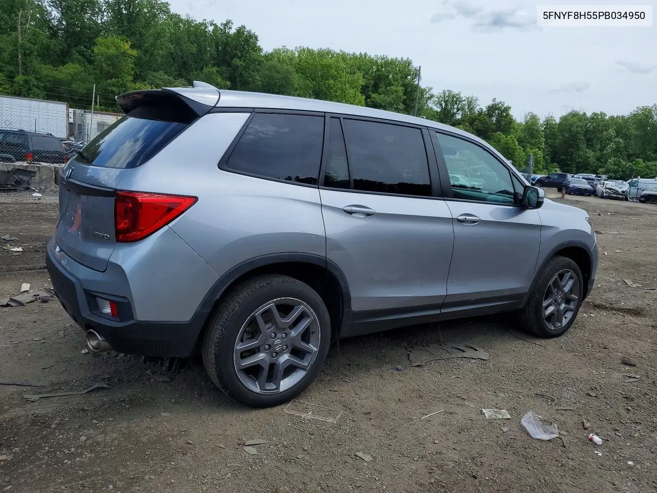 2023 Honda Passport Exl VIN: 5FNYF8H55PB034950 Lot: 57857366