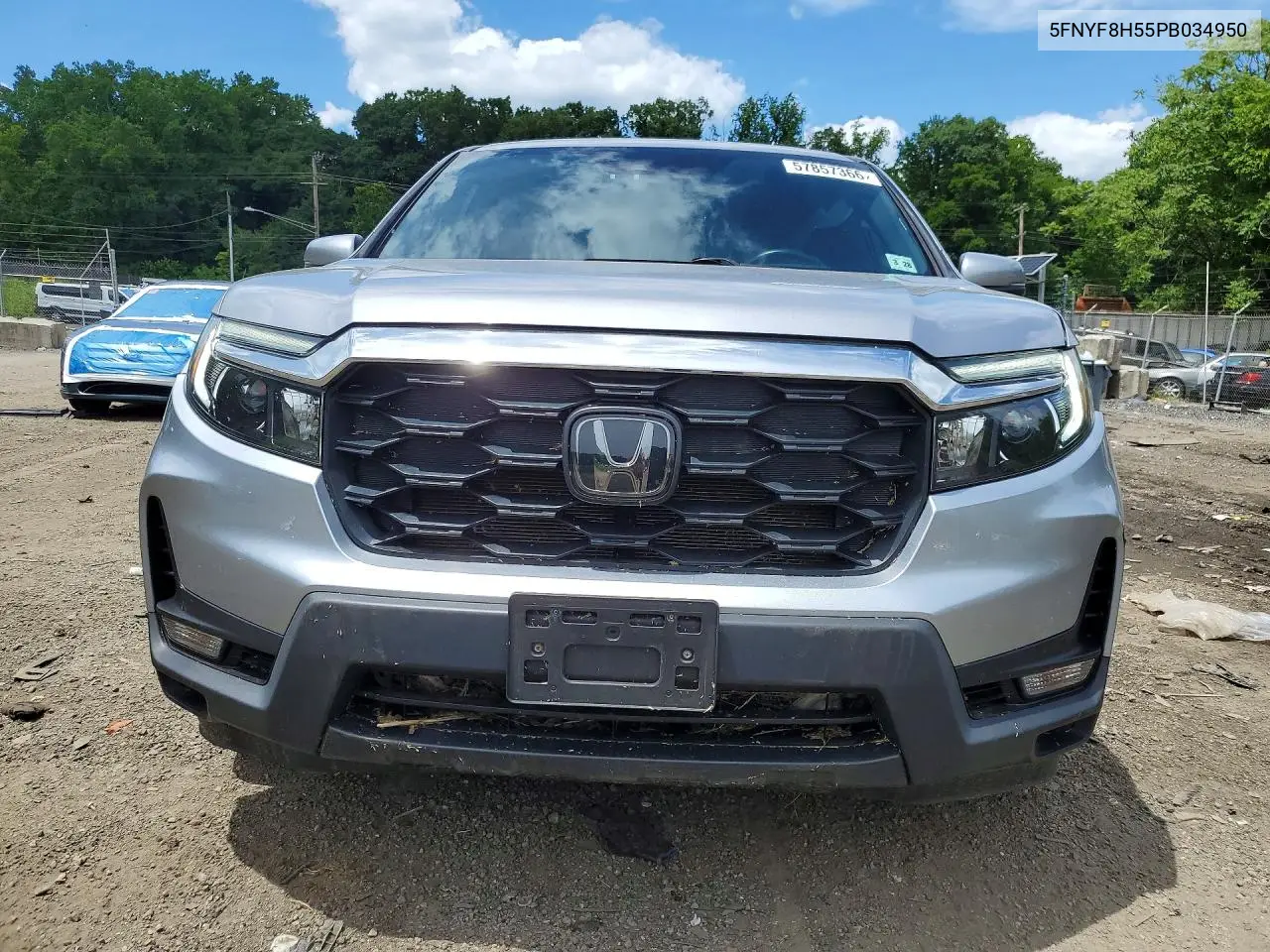2023 Honda Passport Exl VIN: 5FNYF8H55PB034950 Lot: 57857366