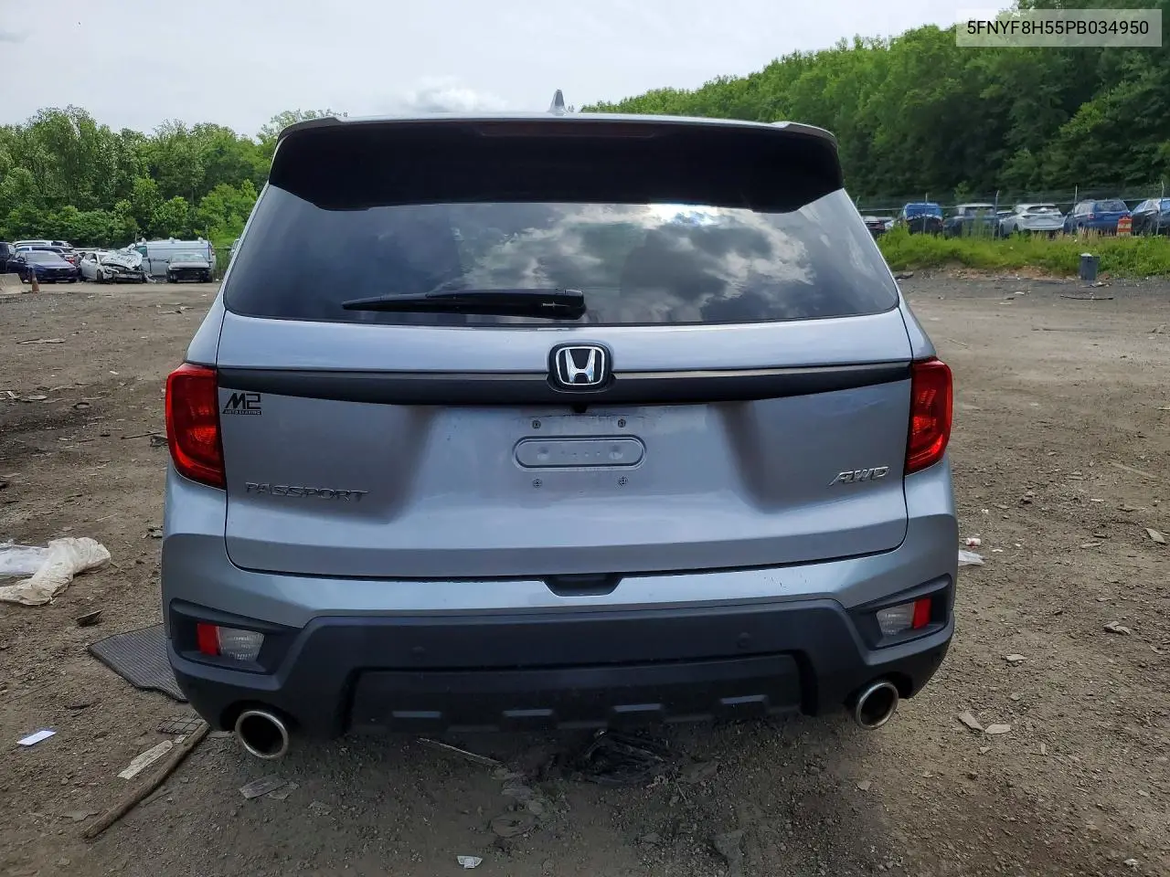 2023 Honda Passport Exl VIN: 5FNYF8H55PB034950 Lot: 57857366