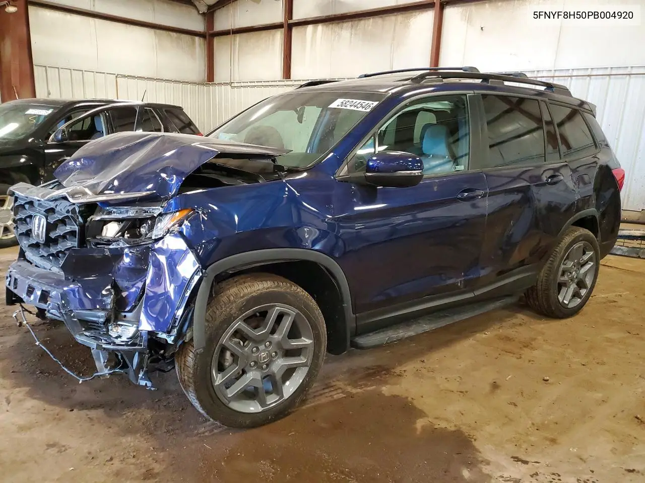 2023 Honda Passport Exl VIN: 5FNYF8H50PB004920 Lot: 58244546