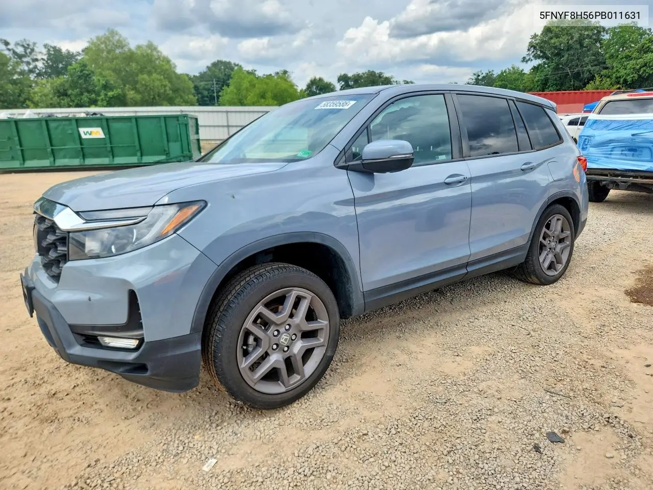 2023 Honda Passport Exl VIN: 5FNYF8H56PB011631 Lot: 58359586