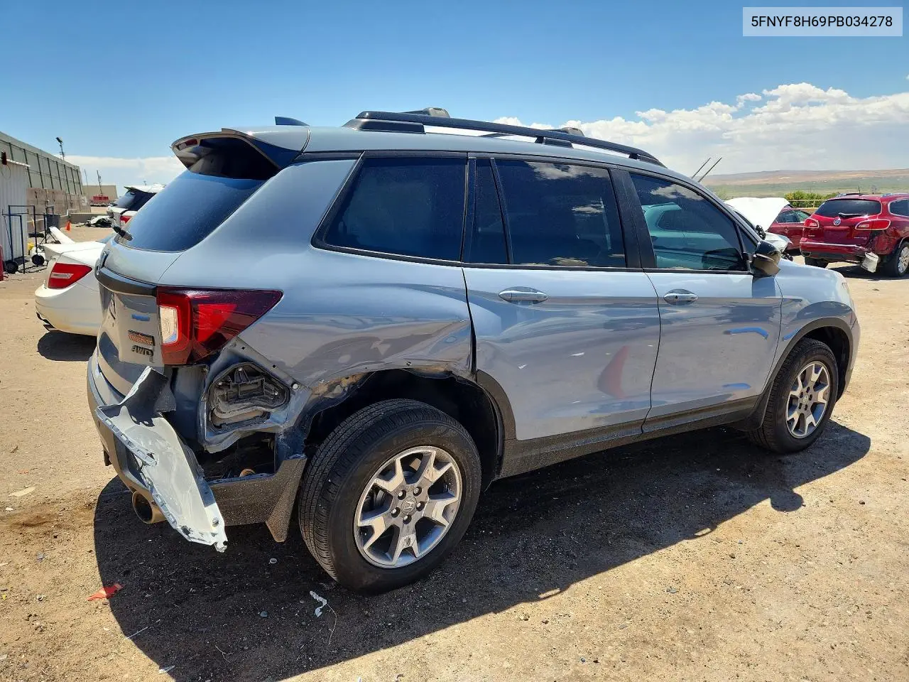 2023 Honda Passport Trail Sport VIN: 5FNYF8H69PB034278 Lot: 60850366