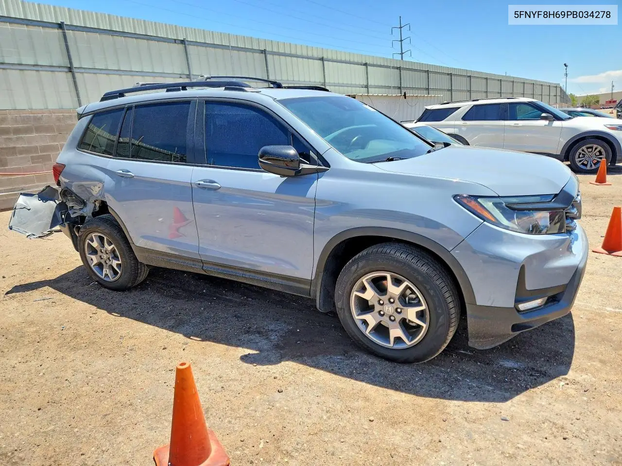 2023 Honda Passport Trail Sport VIN: 5FNYF8H69PB034278 Lot: 60850366