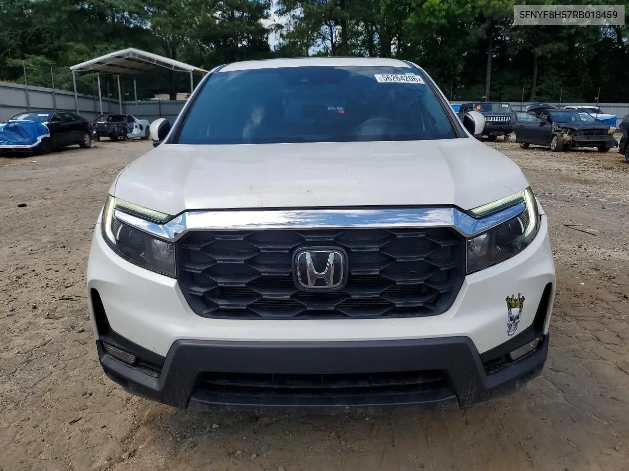 2024 Honda Passport Exl VIN: 5FNYF8H57RB018459 Lot: 56264206