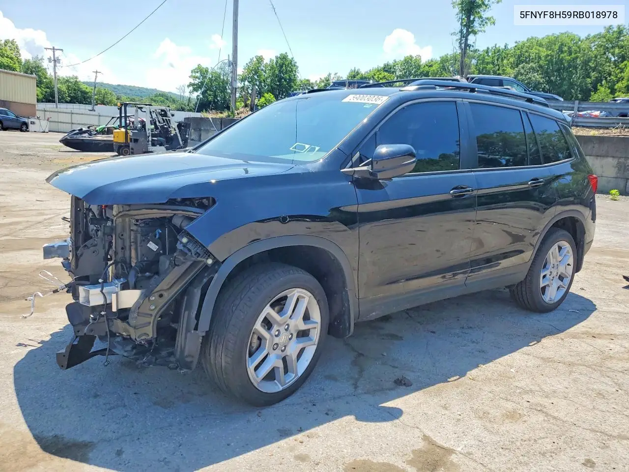 2024 Honda Passport Exl VIN: 5FNYF8H59RB018978 Lot: 59003036