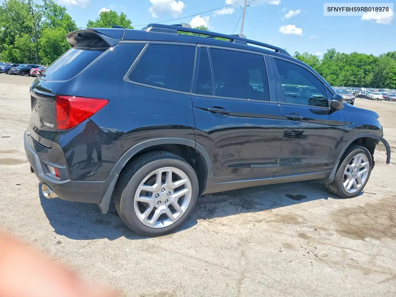 2024 Honda Passport Exl VIN: 5FNYF8H59RB018978 Lot: 59003036
