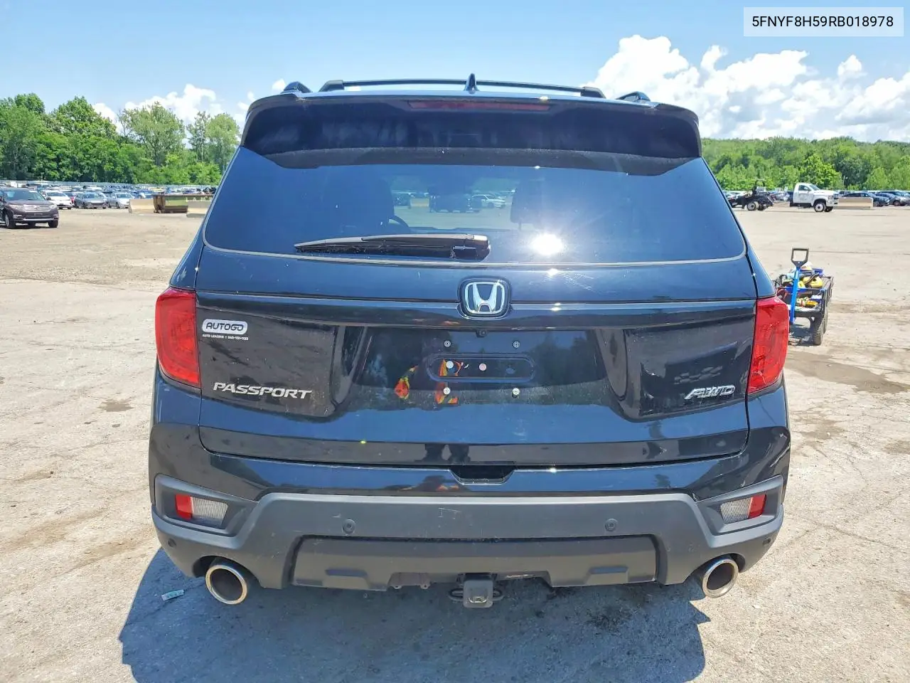 2024 Honda Passport Exl VIN: 5FNYF8H59RB018978 Lot: 59003036