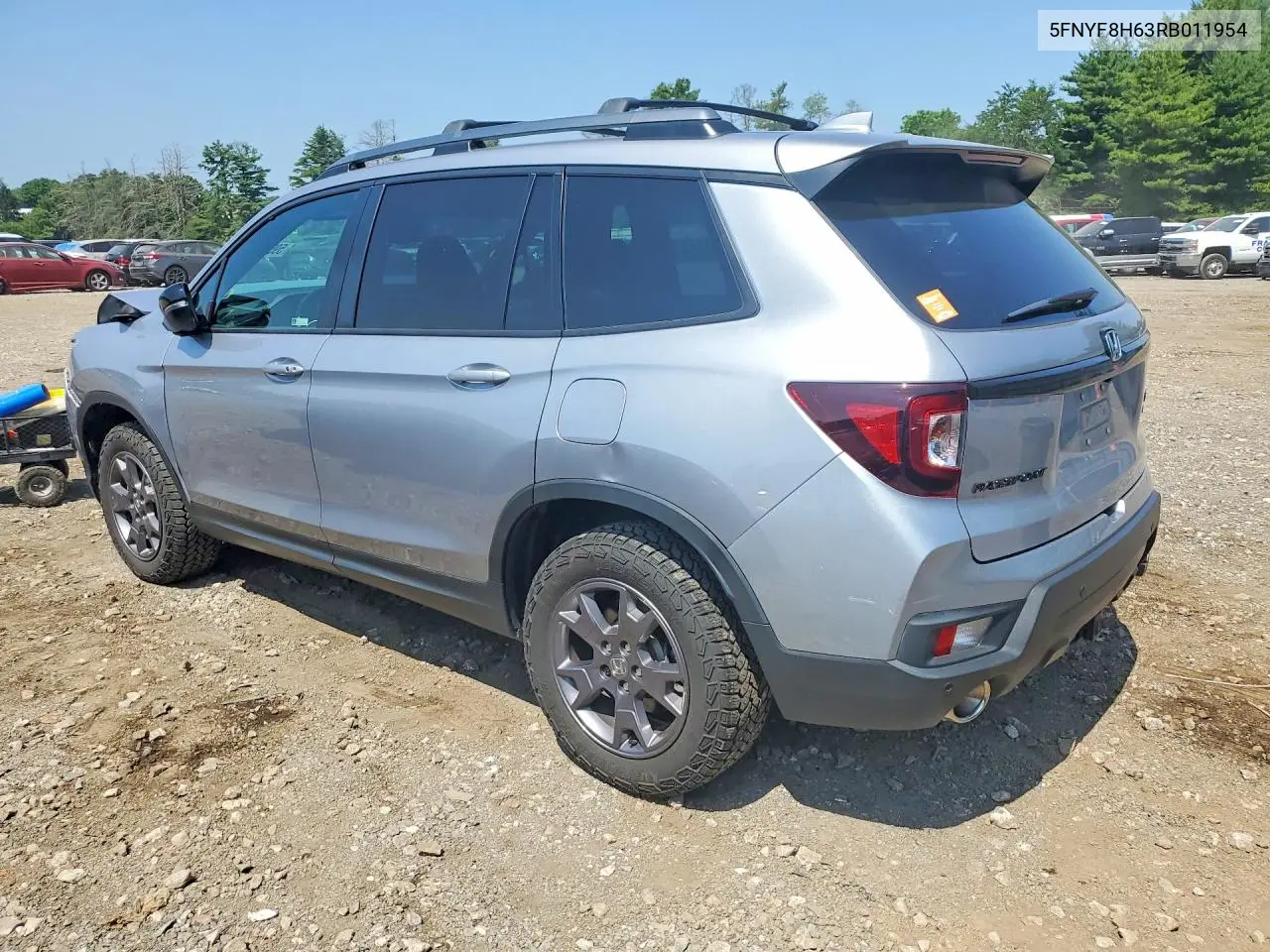 2024 Honda Passport Trail Sport VIN: 5FNYF8H63RB011954 Lot: 59592116
