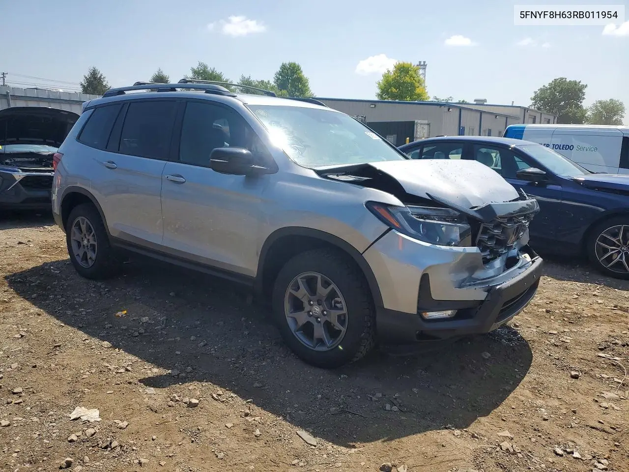 2024 Honda Passport Trail Sport VIN: 5FNYF8H63RB011954 Lot: 59592116