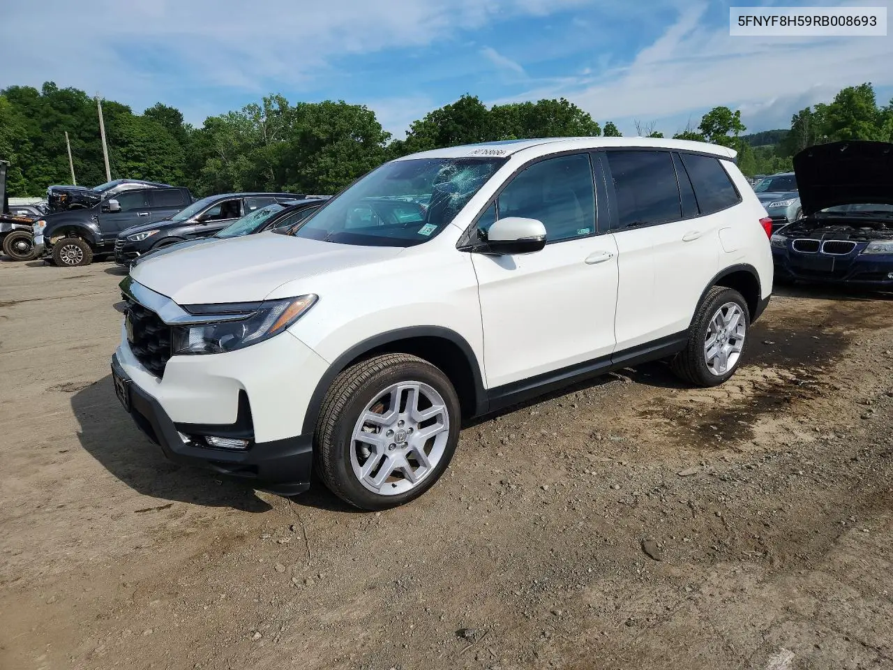 2024 Honda Passport Exl VIN: 5FNYF8H59RB008693 Lot: 60768666