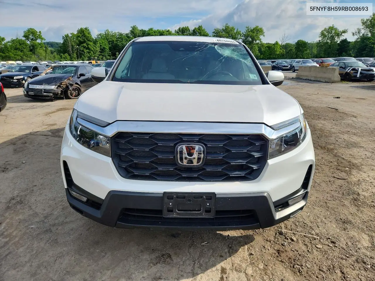 2024 Honda Passport Exl VIN: 5FNYF8H59RB008693 Lot: 60768666