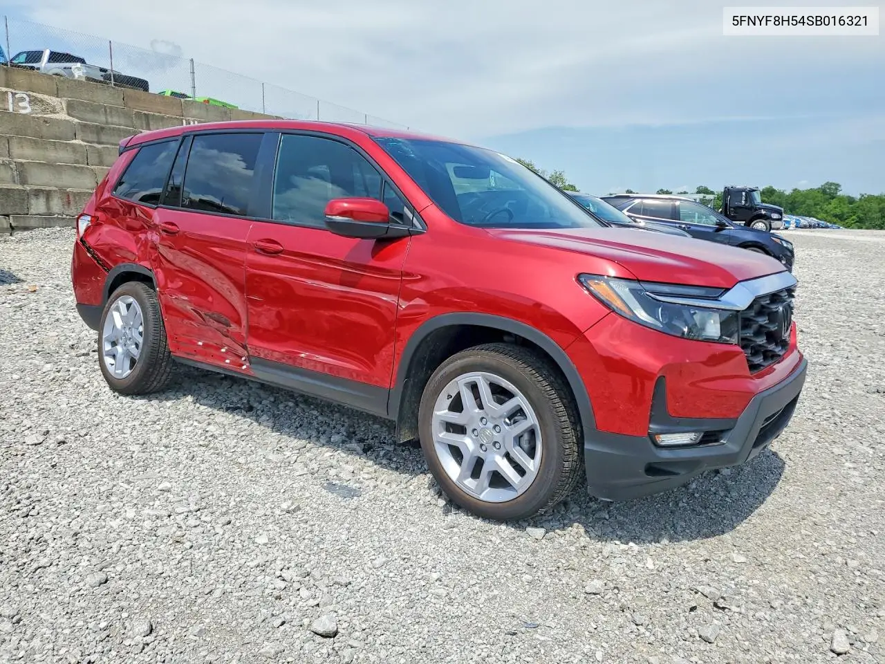 2025 Honda Passport Exl VIN: 5FNYF8H54SB016321 Lot: 54044066