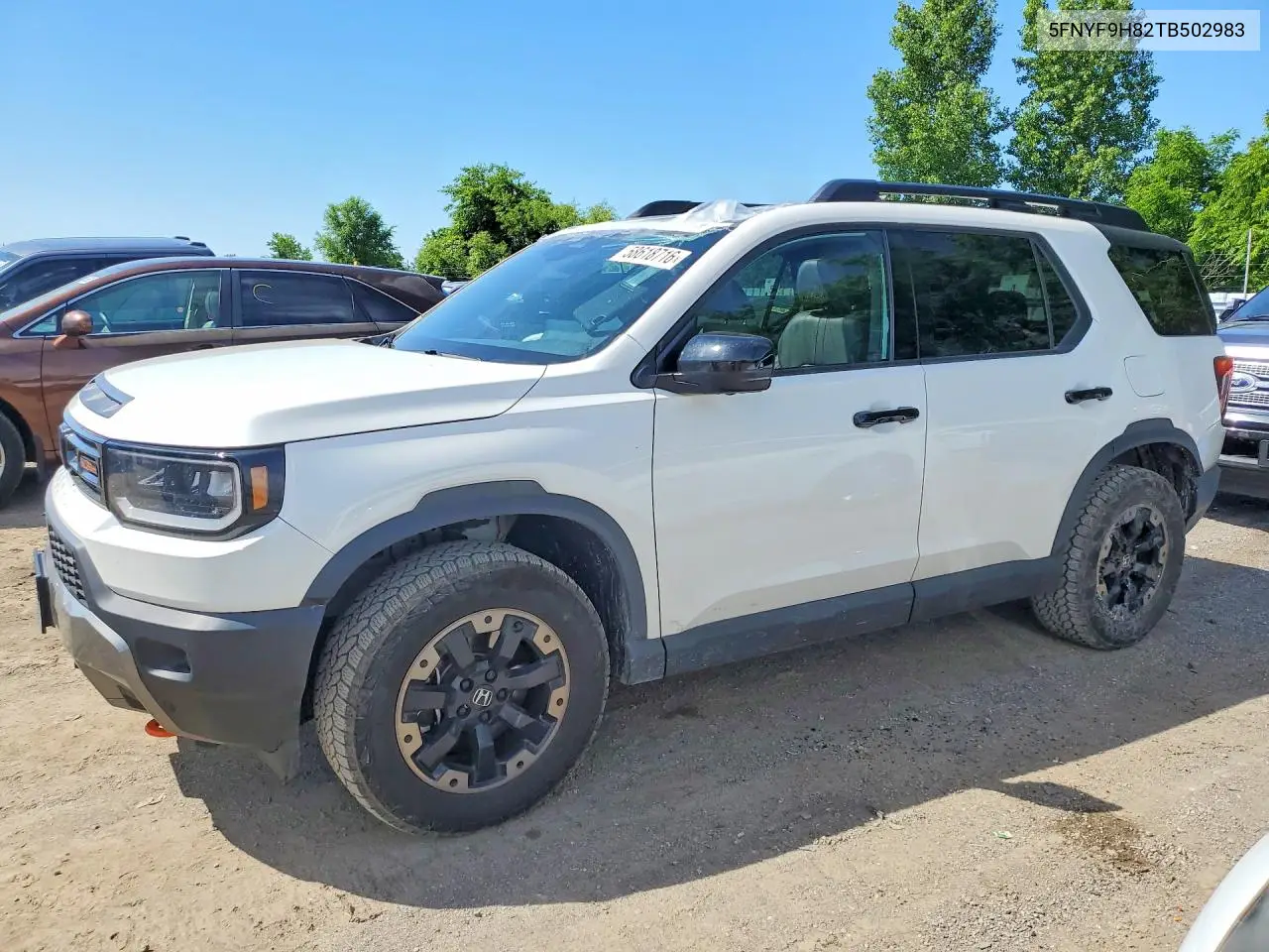 2026 Honda Passport Trailsport Elite VIN: 5FNYF9H82TB502983 Lot: 58618716