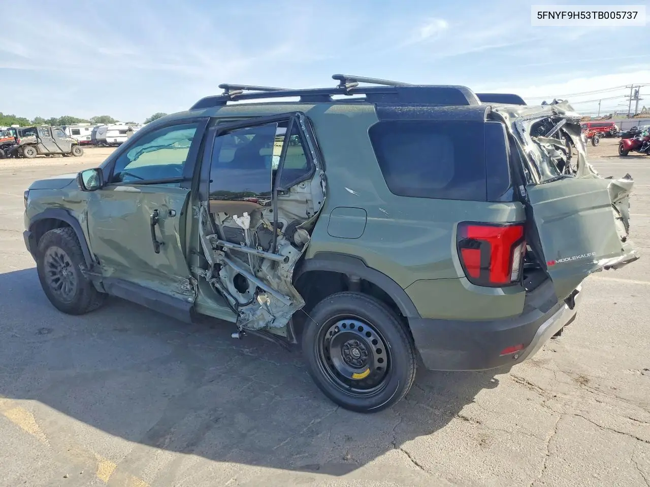 2026 Honda Passport Trail Sport VIN: 5FNYF9H53TB005737 Lot: 58828126
