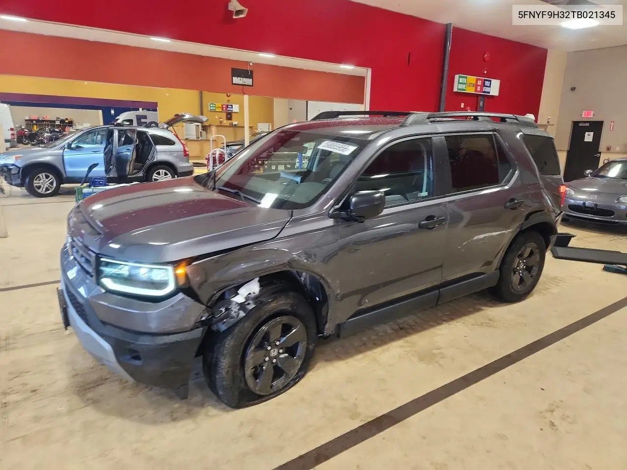 2026 Honda Passport Rtl VIN: 5FNYF9H32TB021345 Lot: 59885956