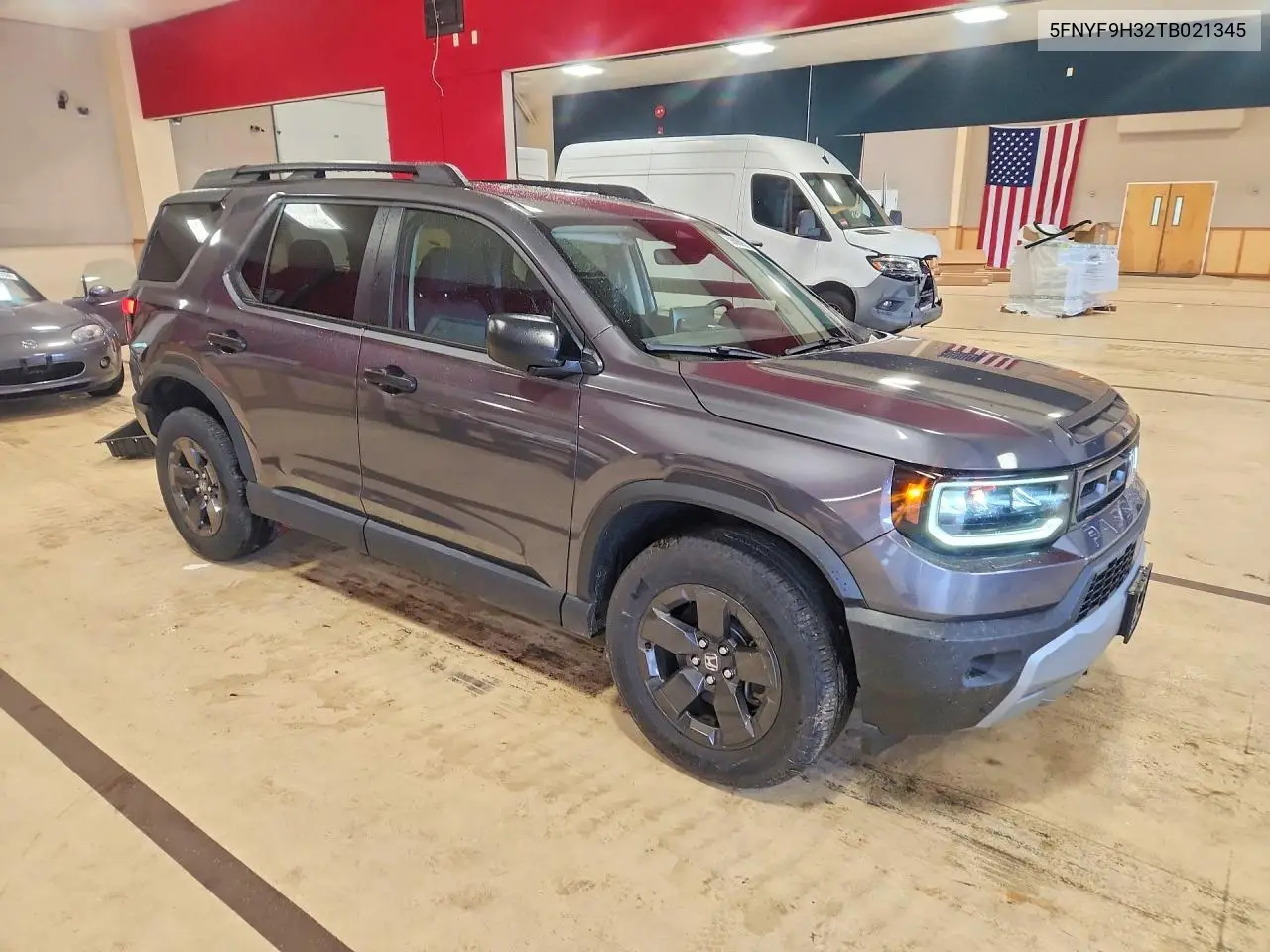 2026 Honda Passport Rtl VIN: 5FNYF9H32TB021345 Lot: 59885956