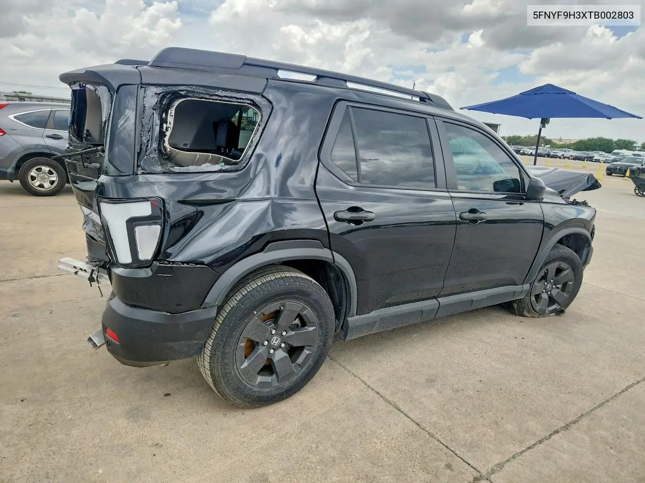 2026 Honda Passport Rtl VIN: 5FNYF9H3XTB002803 Lot: 60304016
