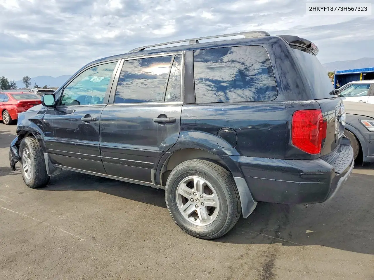 2003 Honda Pilot Exl VIN: 2HKYF18773H567323 Lot: 61800316