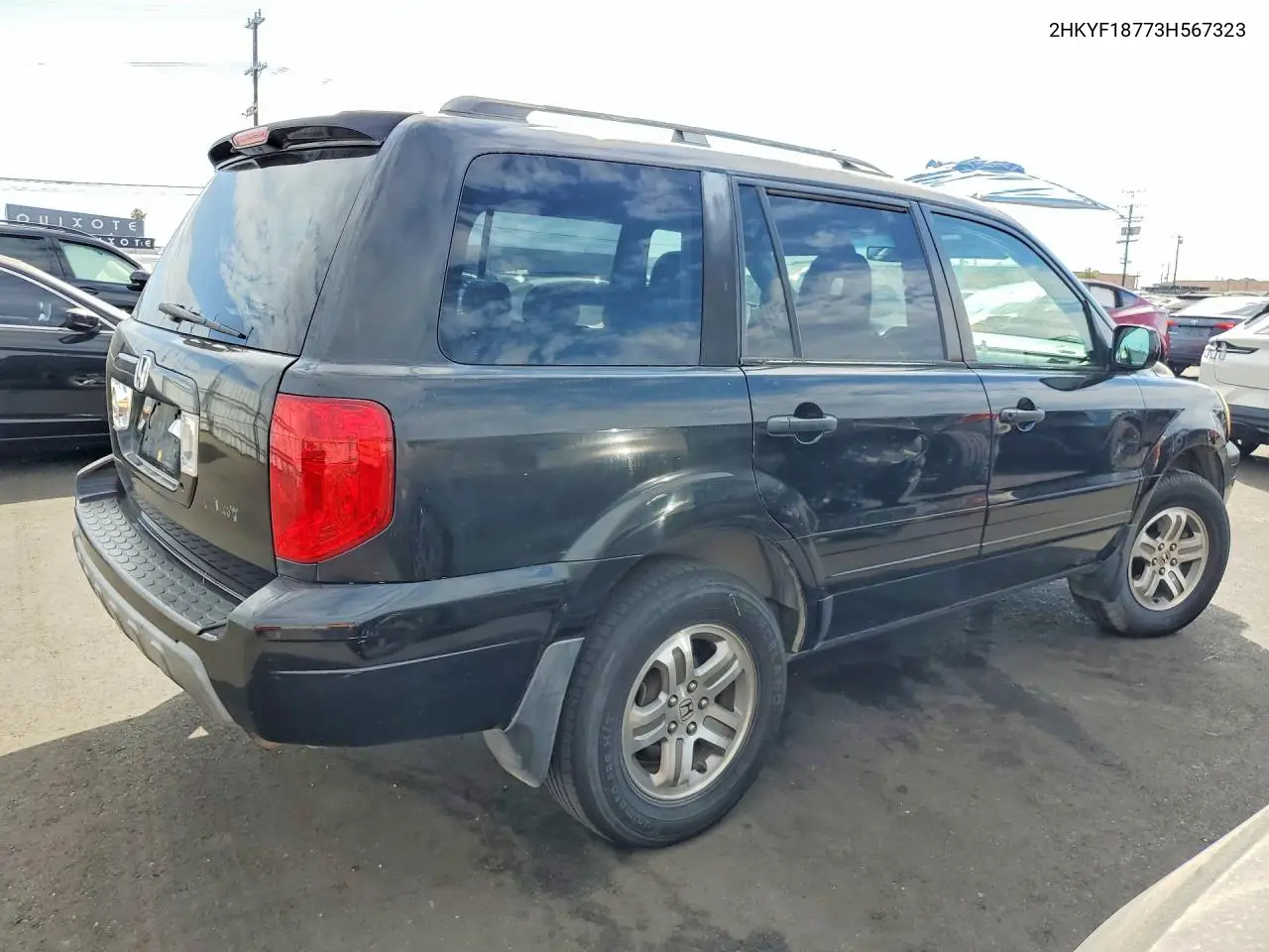 2003 Honda Pilot Exl VIN: 2HKYF18773H567323 Lot: 61800316