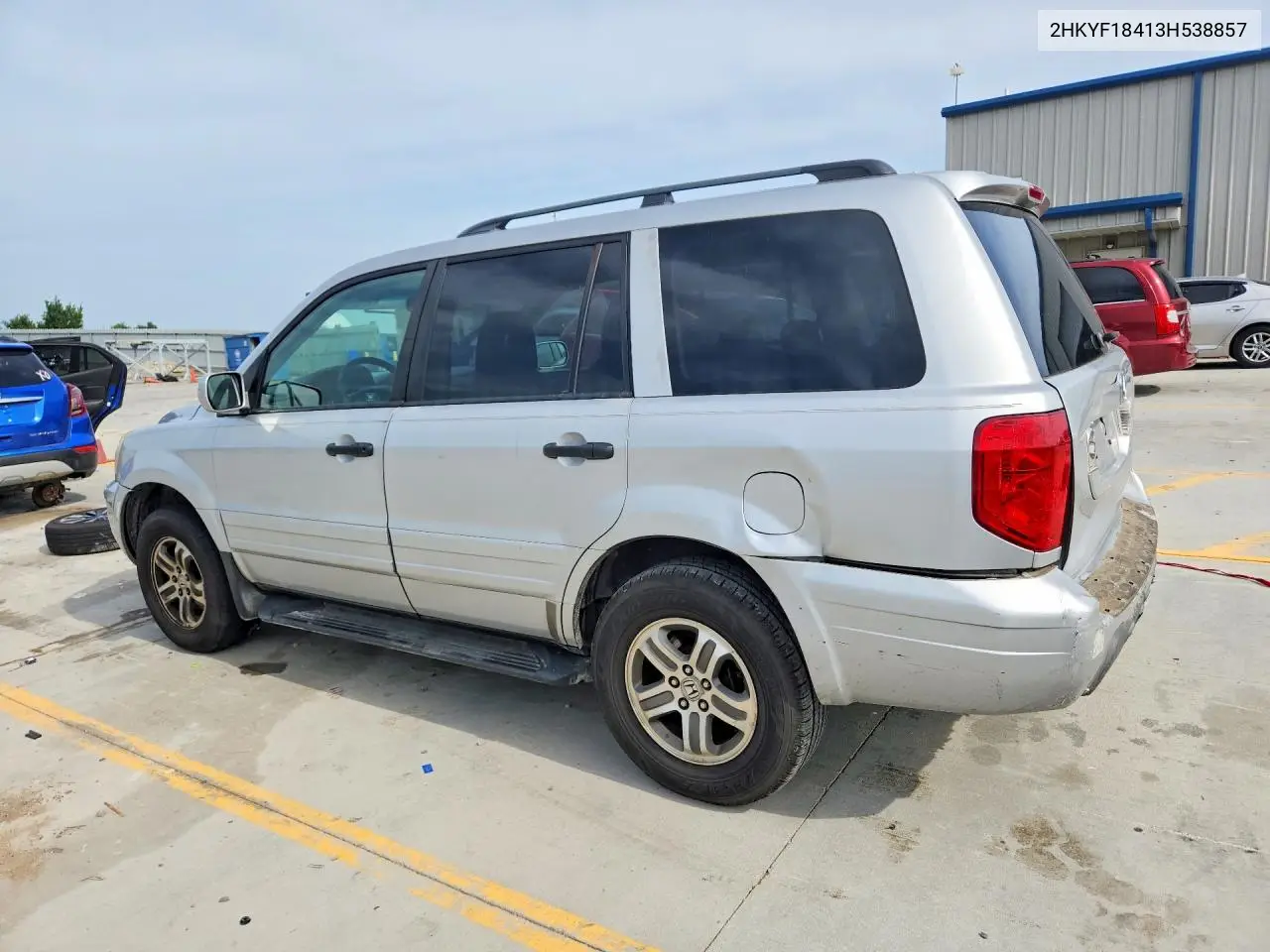 2003 Honda Pilot Ex VIN: 2HKYF18413H538857 Lot: 61891896