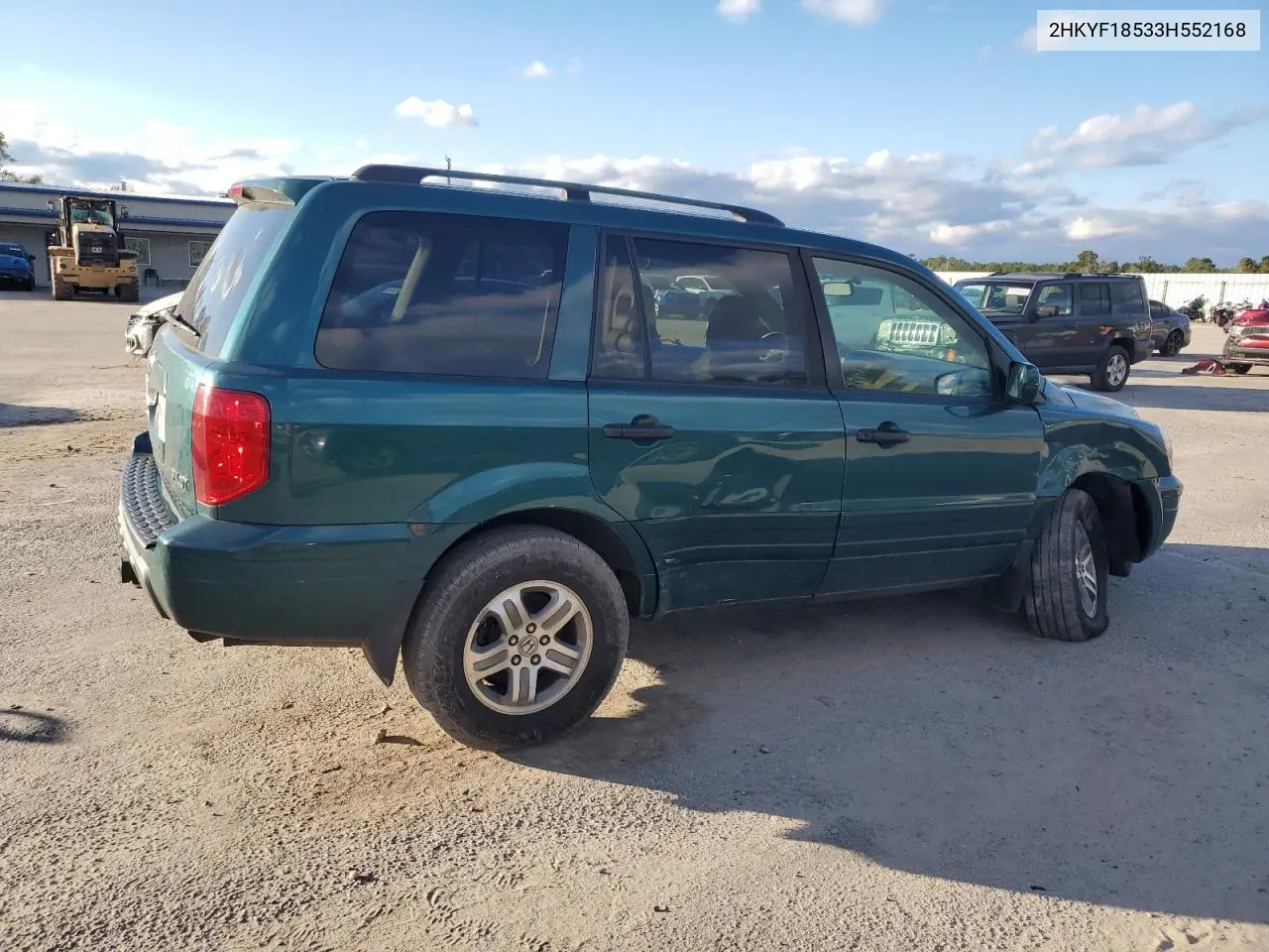 2HKYF18533H552168 2003 Honda Pilot Exl