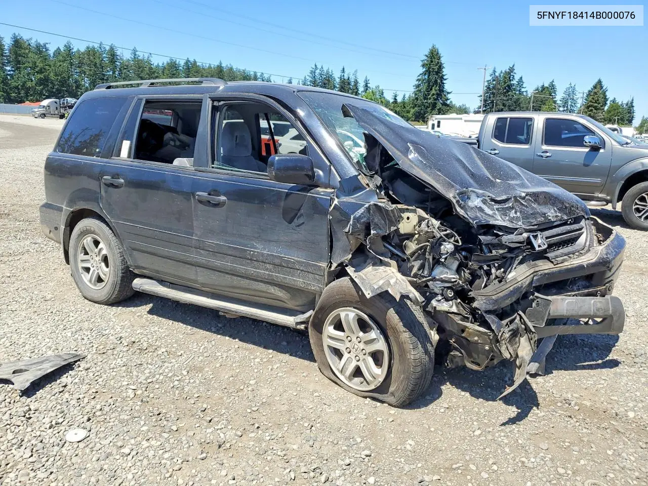 2004 Honda Pilot Ex VIN: 5FNYF18414B000076 Lot: 60976256