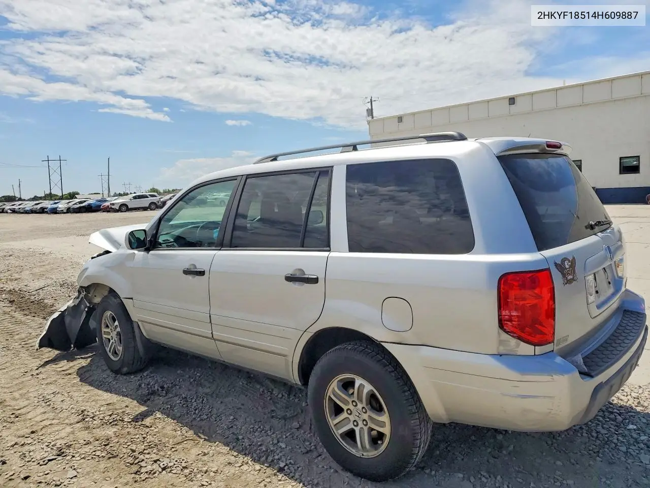 2004 Honda Pilot Exl VIN: 2HKYF18514H609887 Lot: 61859806