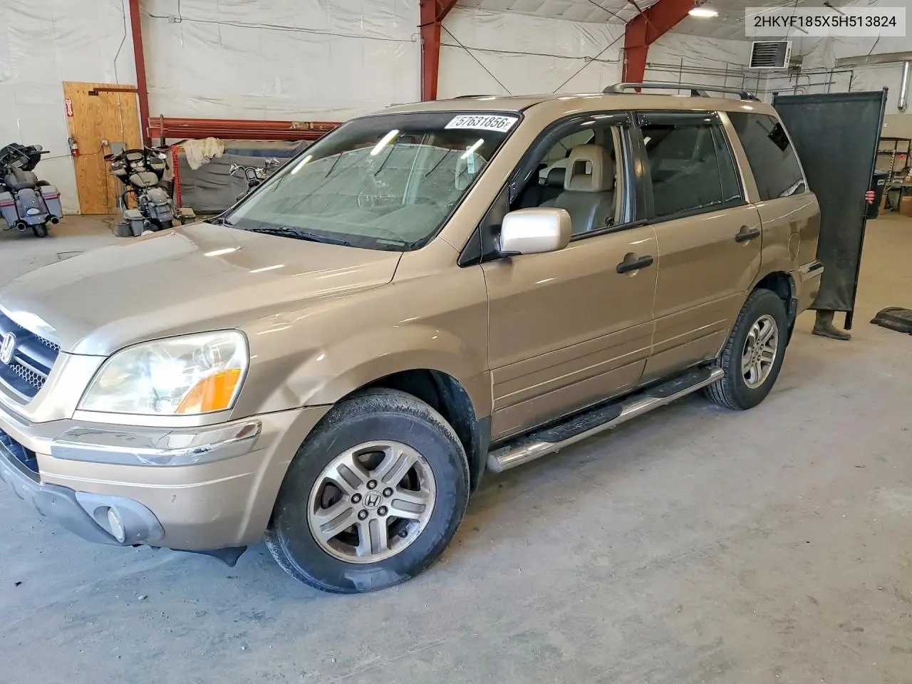 2005 Honda Pilot Exl VIN: 2HKYF185X5H513824 Lot: 57631856
