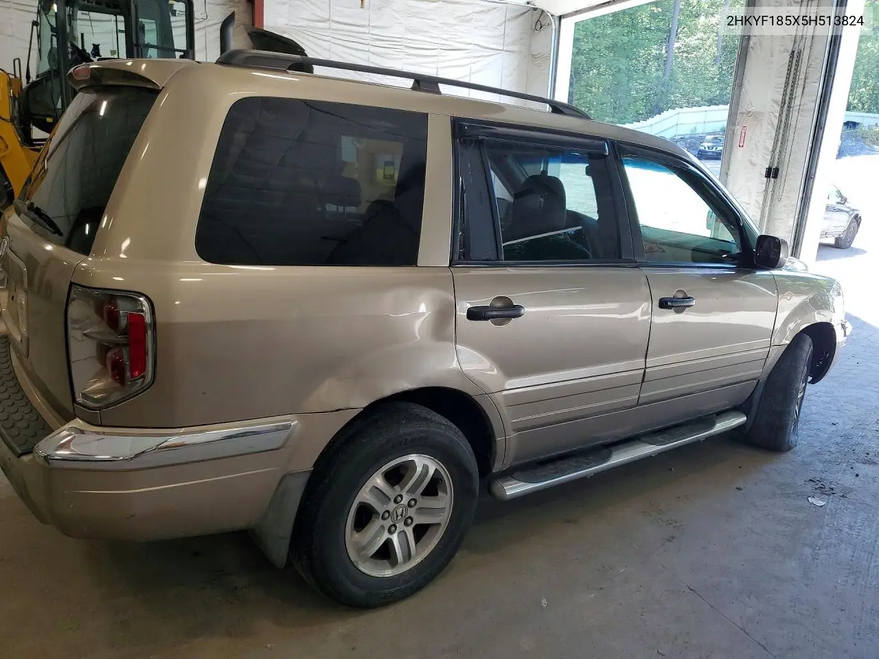 2005 Honda Pilot Exl VIN: 2HKYF185X5H513824 Lot: 57631856