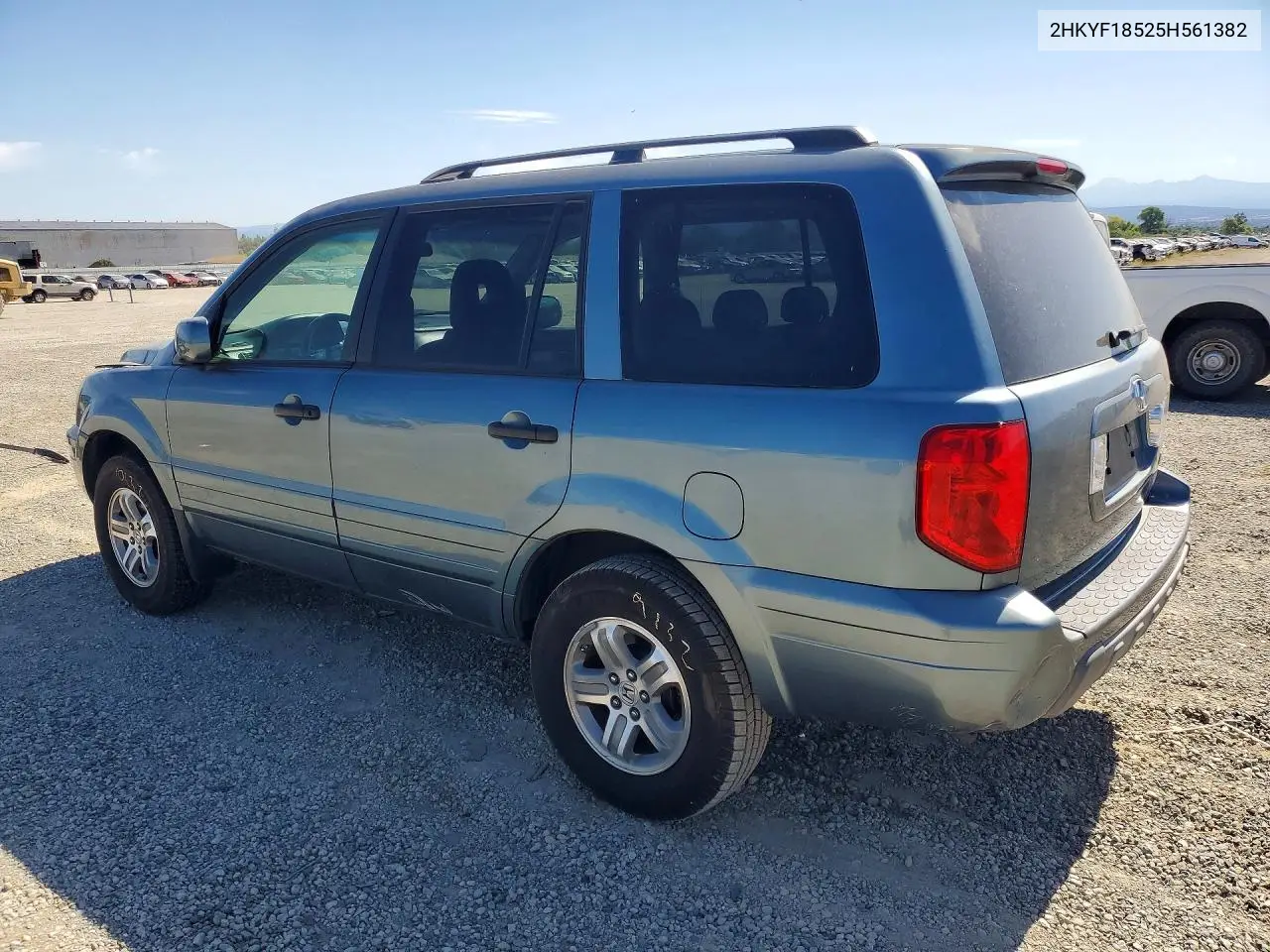 2005 Honda Pilot Exl VIN: 2HKYF18525H561382 Lot: 59698176