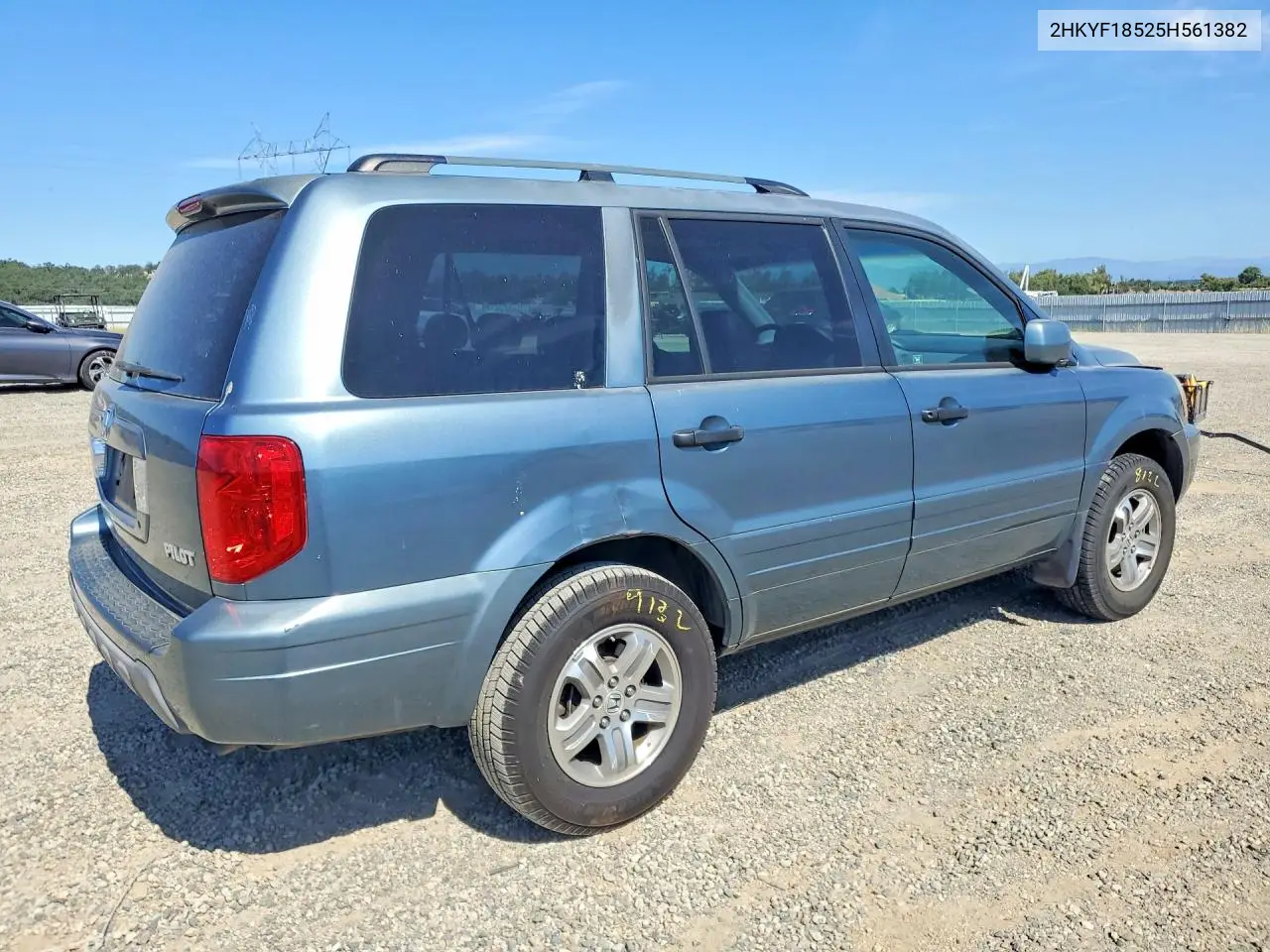 2005 Honda Pilot Exl VIN: 2HKYF18525H561382 Lot: 59698176
