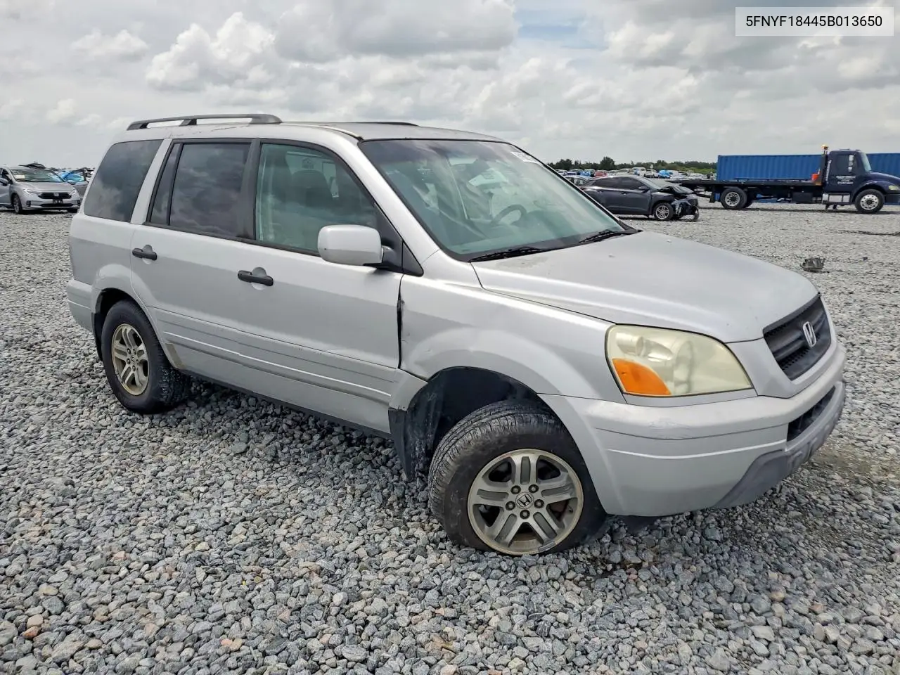 2005 Honda Pilot Ex VIN: 5FNYF18445B013650 Lot: 61662766