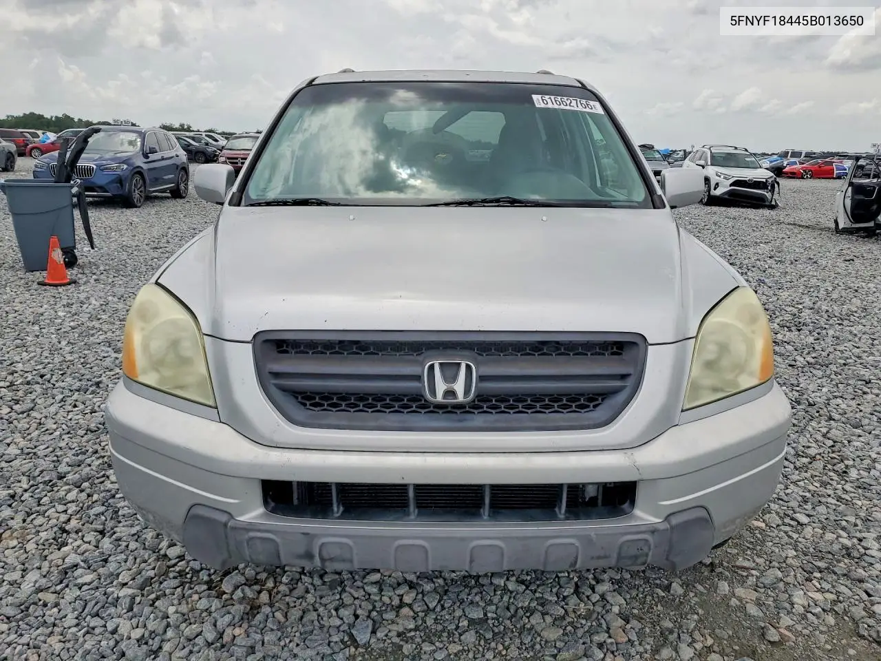 2005 Honda Pilot Ex VIN: 5FNYF18445B013650 Lot: 61662766