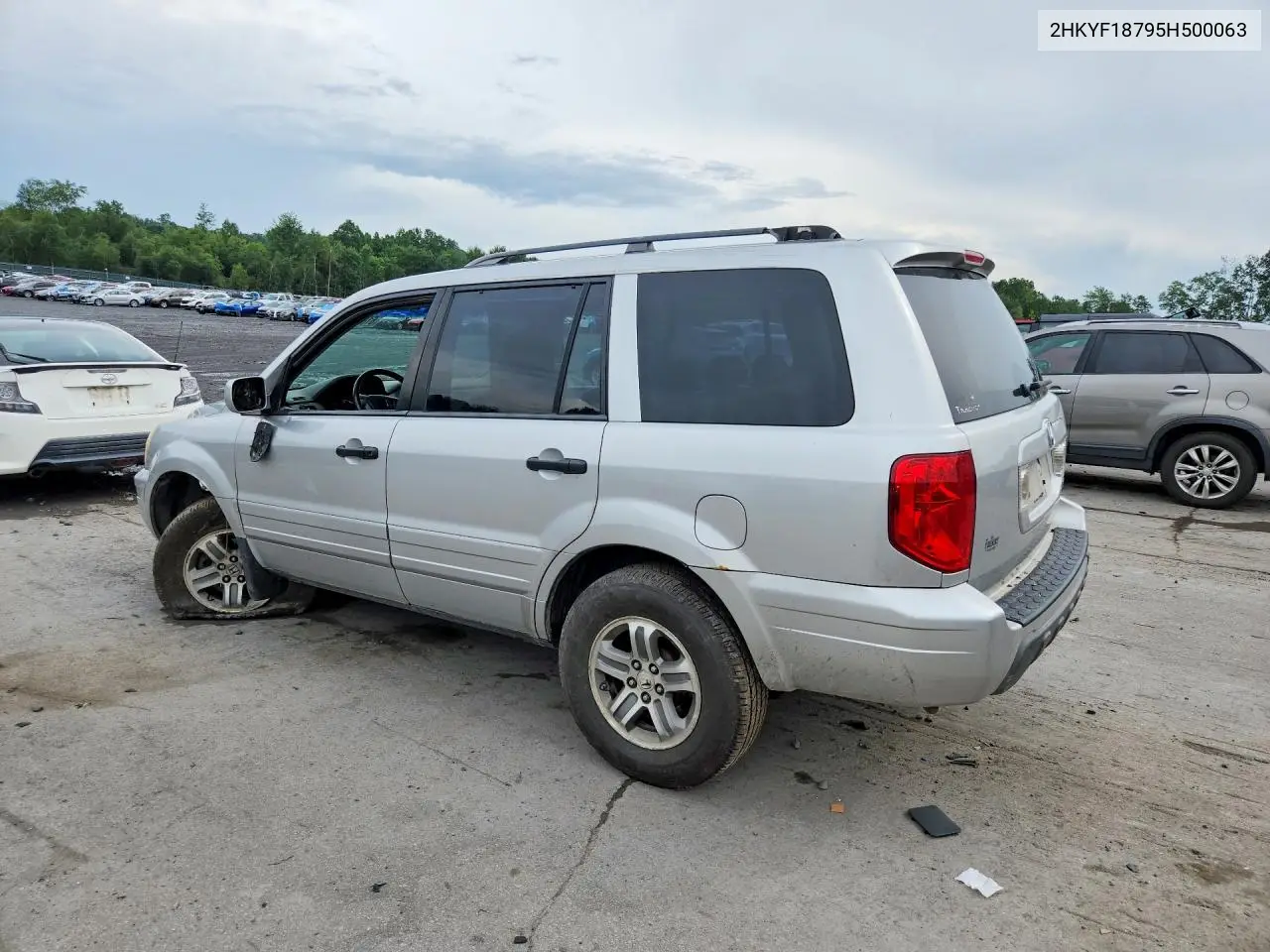2005 Honda Pilot Exl VIN: 2HKYF18795H500063 Lot: 61889716