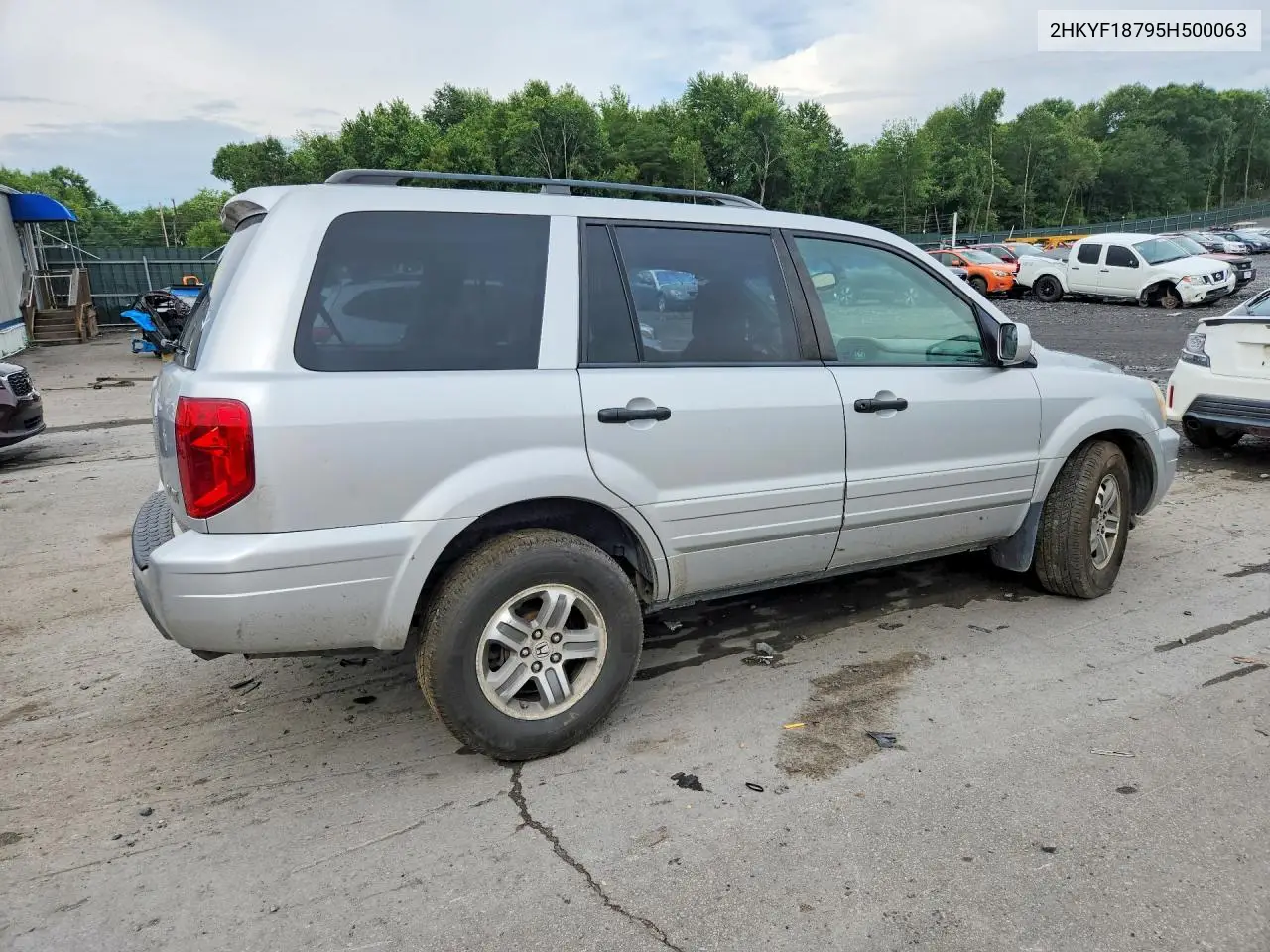 2005 Honda Pilot Exl VIN: 2HKYF18795H500063 Lot: 61889716