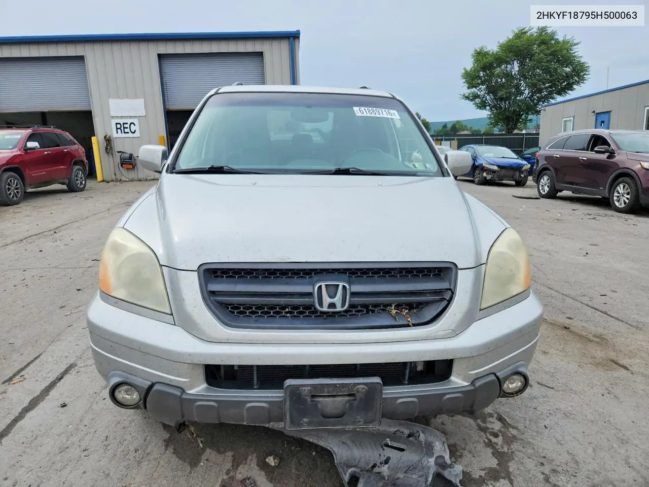 2005 Honda Pilot Exl VIN: 2HKYF18795H500063 Lot: 61889716