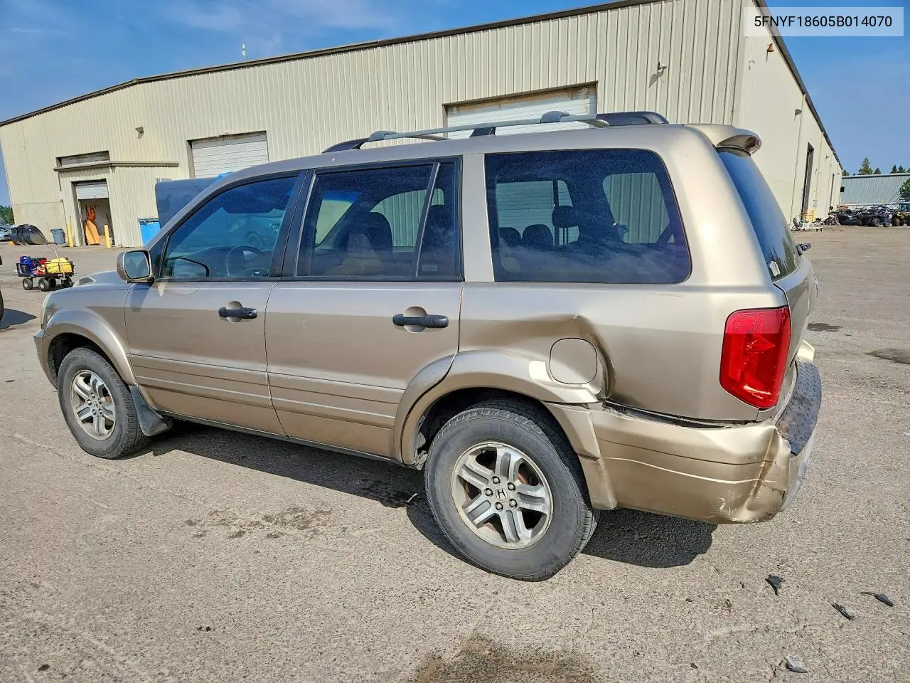 2005 Honda Pilot Exl VIN: 5FNYF18605B014070 Lot: 61950676