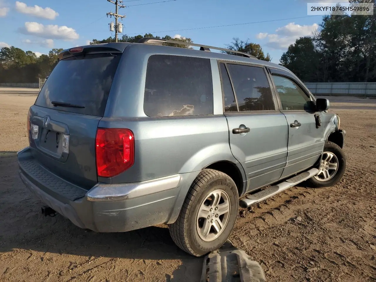 2HKYF18745H549896 2005 Honda Pilot Exl