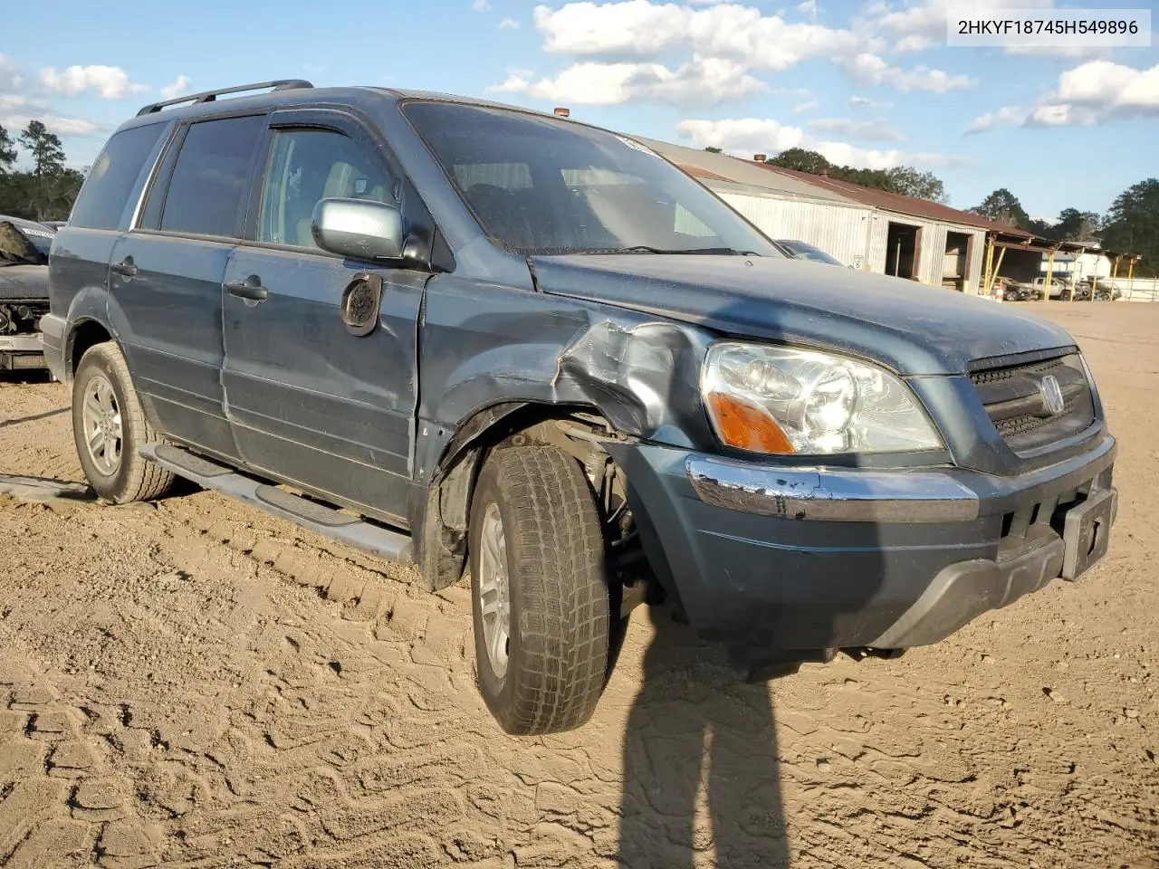 2HKYF18745H549896 2005 Honda Pilot Exl