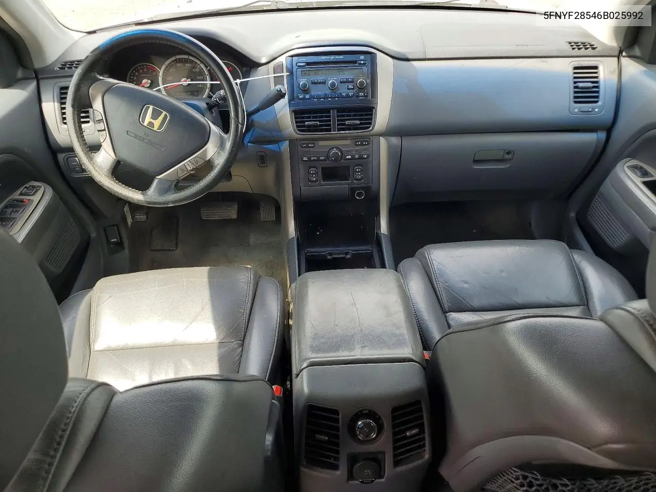 2006 Honda Pilot Ex VIN: 5FNYF28546B025992 Lot: 59812906