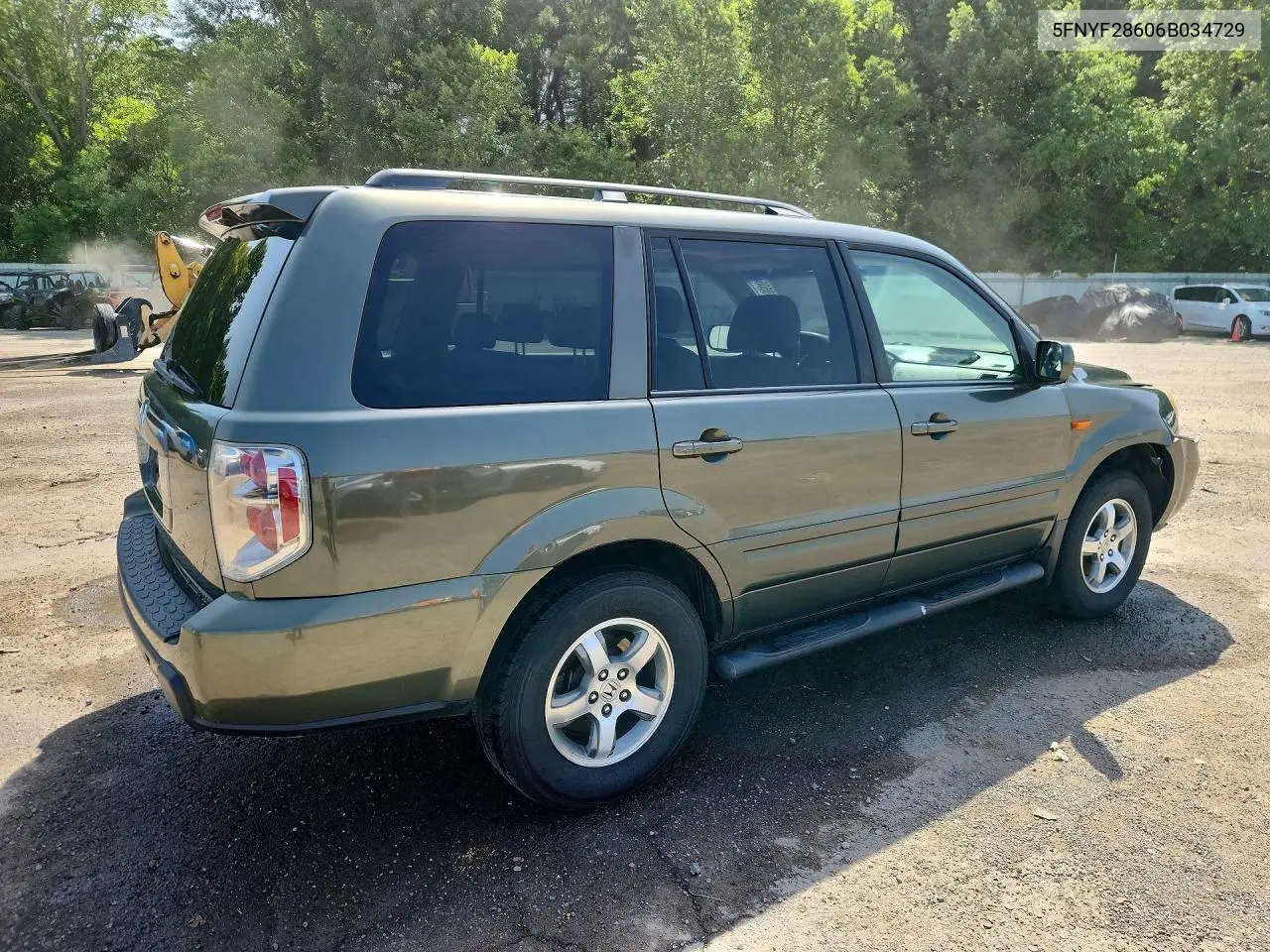 2006 Honda Pilot Ex VIN: 5FNYF28606B034729 Lot: 61549506