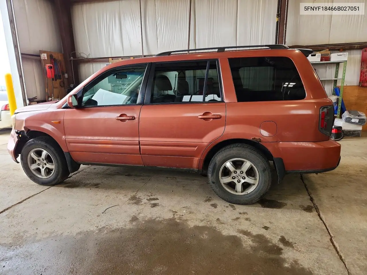 2006 Honda Pilot Ex VIN: 5FNYF18466B027051 Lot: 61671086